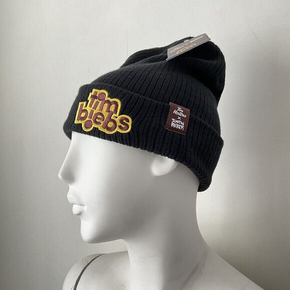 Justin Beiber Tim Horton Beanie Biebs Hat Collab Merch Knit Toque Cap Winter - Picture 4 of 12